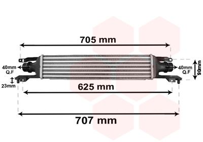 VAN WEZEL Kompressoriõhu radiaator 37004420
